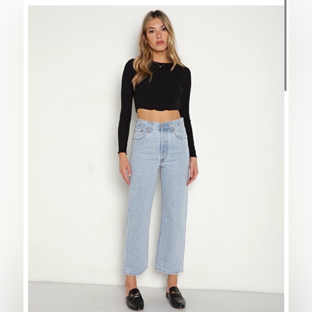 Levi’s Ribcage straight ankle jeans in Ojai Shore size 26